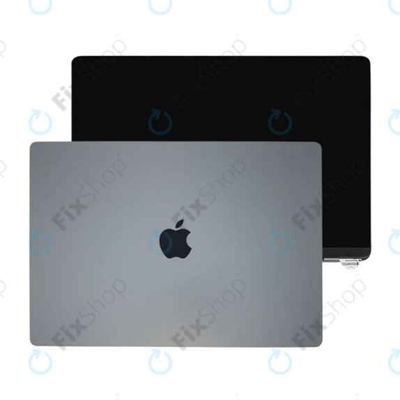 LCD zaslon za MacBook Air 13", A3113 (2024), s prednjim staklom i pokrovom, Space Gray, 661-40278, Genuine Apple