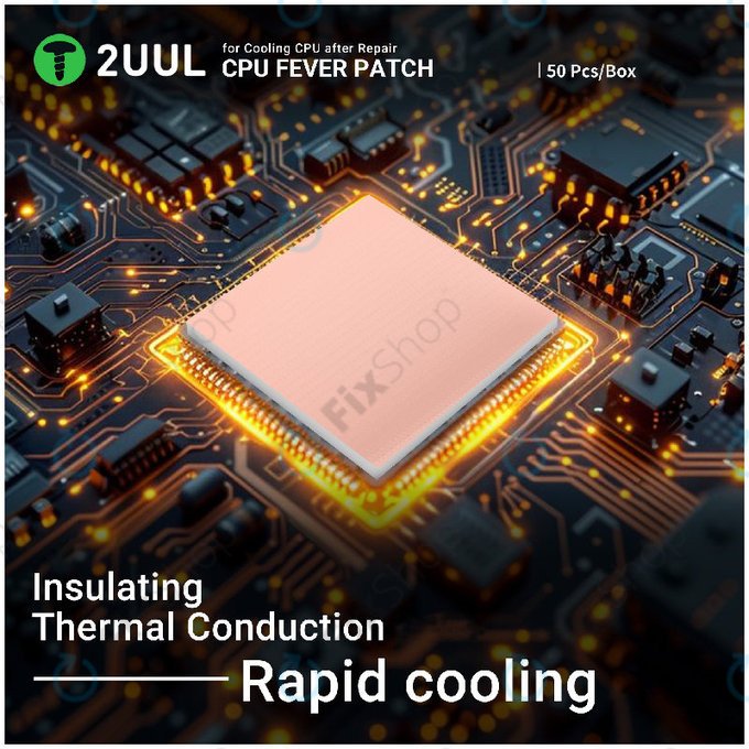 Termalni jastučić za CPU, hlađenje, 2UUL SC09, 17x15x1.5mm