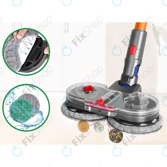Dyson V-series, Outsize - Električna glava za brisanje sa spremnikom za vodu