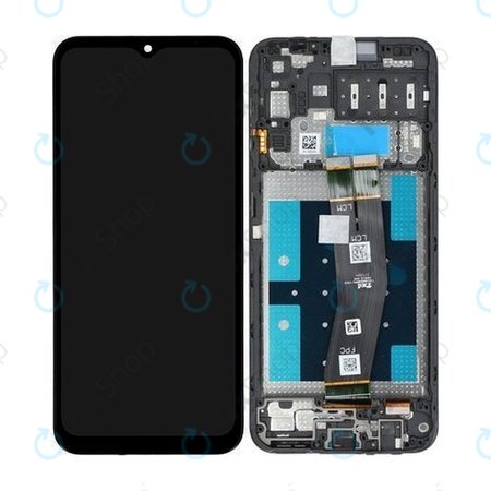 Samsung Galaxy A14 A145F - LCD zaslon + zaslon osjetljiv na dodir + okvir (crni) - GH81-23541A, GH81-23540A Originalni servisni paket