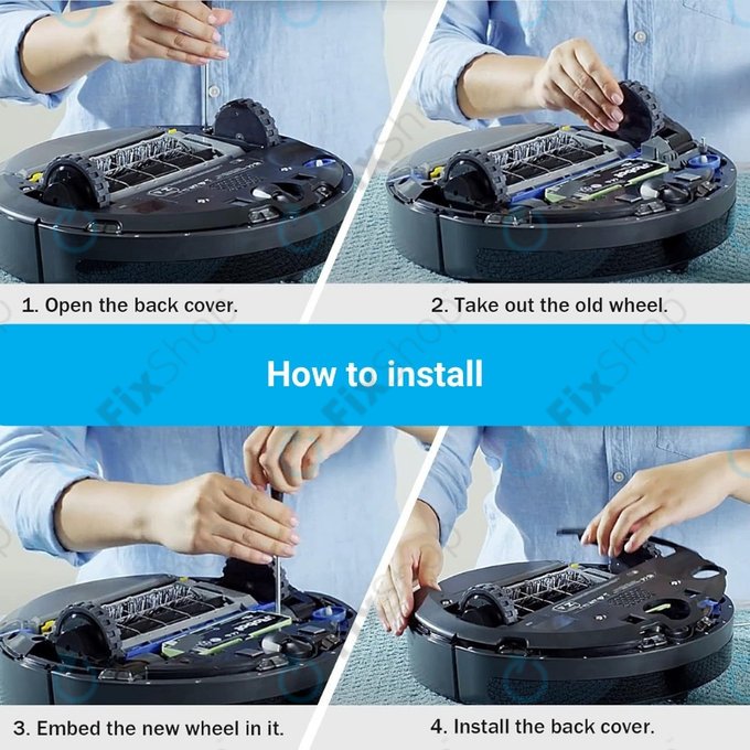 iRobot Roomba 500, 600, 700, 800, 900-series - Kotač s motorom (lijevo)