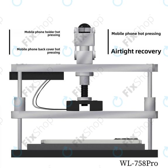 Wylie WL-758 Pro - Grijana preša za popravak zaslona i stražnjih poklopaca, 220V, EU