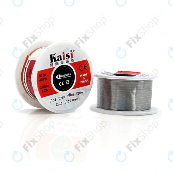 Kaisi - žica za lemljenje za precizne radove zavarivanja Sn/Pb - 0,3 mm (50 g)
