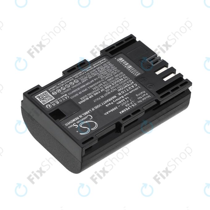 Baterija za Canon EOS 5D Mark II, EOS 7D, EOS 70D, 2000mAh, Li-Ion, 7.4V, LP-E6, HQ