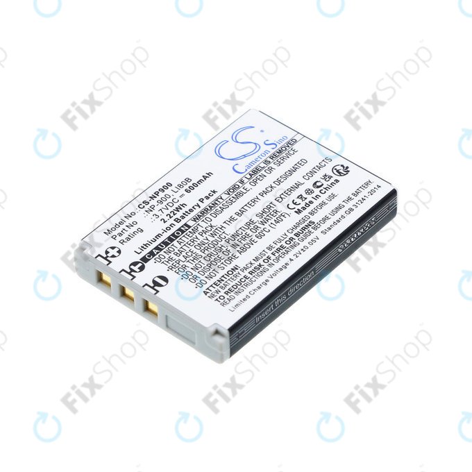 Baterija za Agfa, Aosta, Avant, Benq, Minolta, Olympus, Polaroid, 600mAh, Li-Ion, 3.7V, Li-80B, HQ