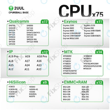 Platforma za reballing procesora (CPU), 2UUL BH17
