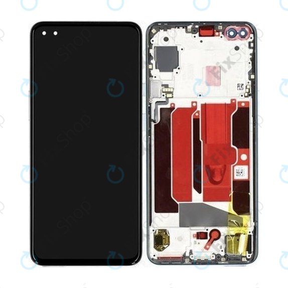 OnePlus Nord - LCD zaslon + zaslon osjetljiv na dodir + okvir (plavi mramor) - 2011100197 Originalni servisni paket