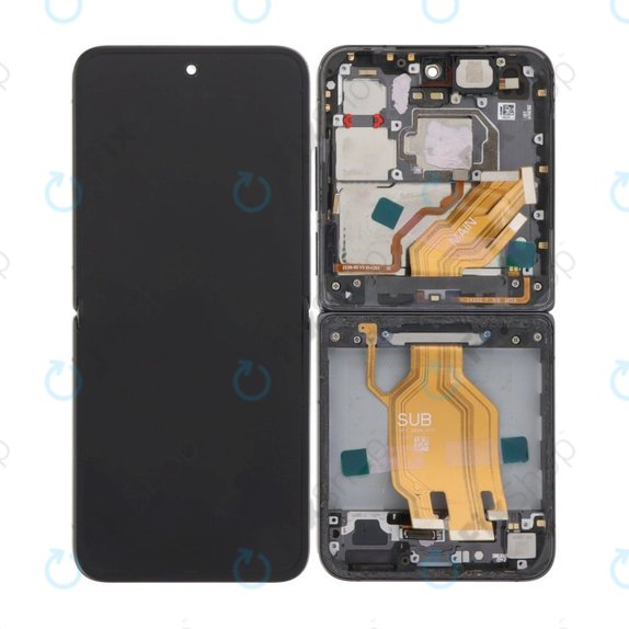 Xiaomi Mix Flip 2405CPX3DC - LCD zaslon + zaslon osjetljiv na dodir + okvir (Black) OLED