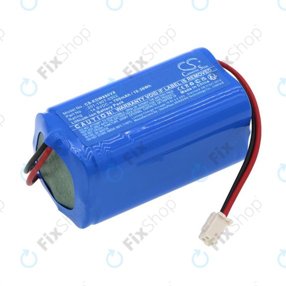 Baterija za Ecovacs Winbot 880, 700, 700mAh, Li-Ion, 14.8V, 201-1907-0302, HQ