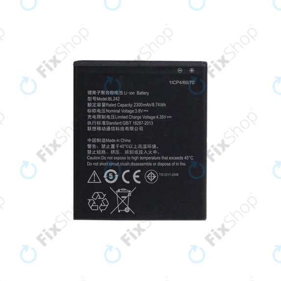 Lenovo A6000, Vibe C A2020 - Baterija BL242, 2300mAh - SB19A6N35K