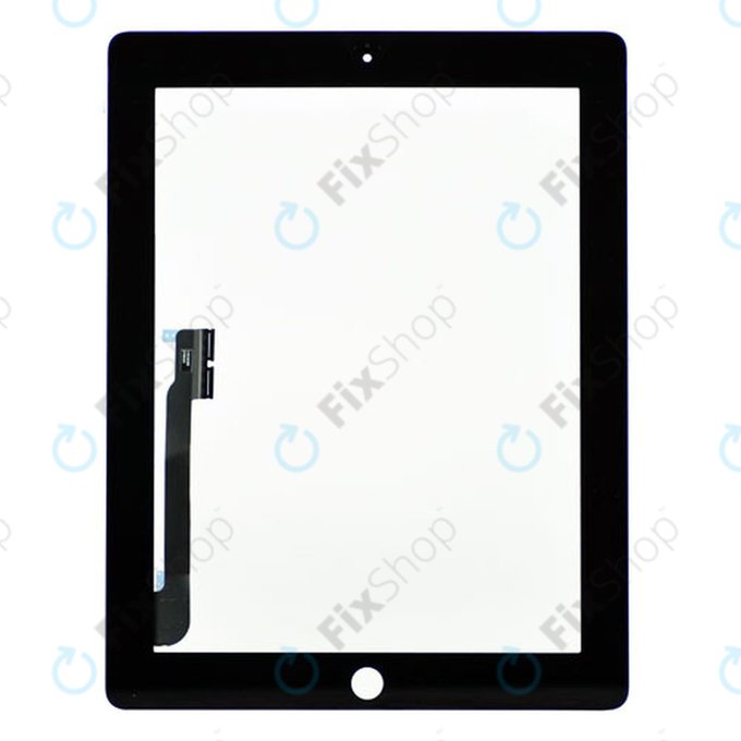 Apple iPad 3, iPad 4 - Zaslon osjetljiv na dodir (crni)