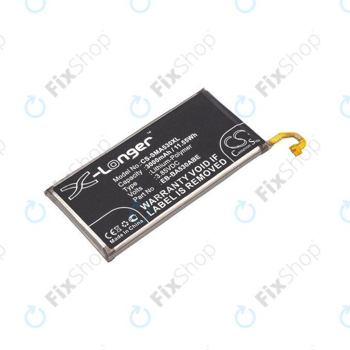 Baterija za Samsung A8 A530F (2018), 3000mAh, Li-Pol, 3.85 V, EB-BA530ABE, HQ