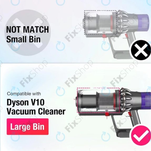Spremnik za prašinu za Dyson V10 SV12