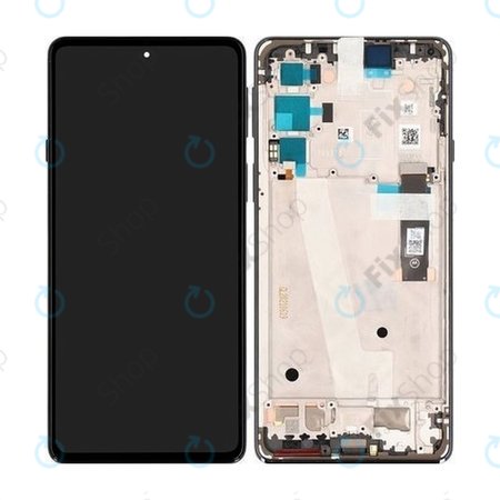 Motorola Edge 20 XT2143 - LCD zaslon + zaslon osjetljiv na dodir + okvir (siv sivi) - 5D68C19192 Originalni servisni paket