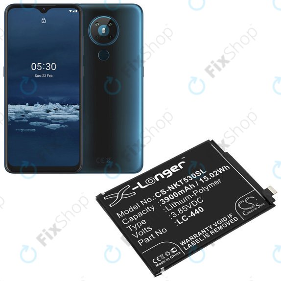 Baterija za  Nokia 5.3, 3900mAh, Li-Pol, 3.85 V, LC-440, HQ