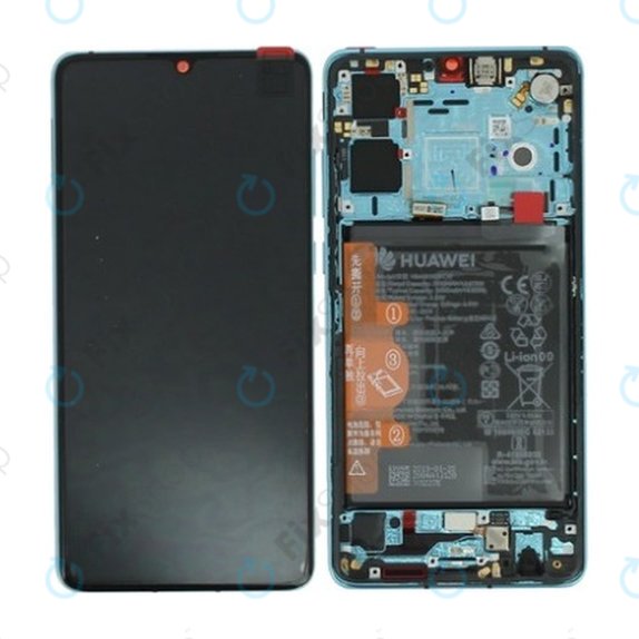 Huawei Honor 20e - LCD zaslon + zaslon osjetljiv na dodir + okvir + baterija (Phantom Blue) - 02353QEN Genuine Service Pack