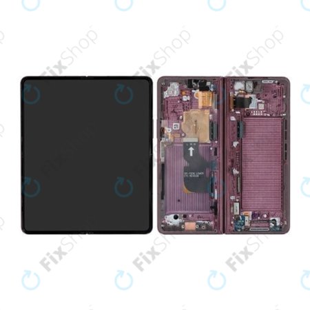 Samsung Galaxy Z Fold 4 F936B - LCD zaslon + zaslon osjetljiv na dodir + okvir (Burgundy) - GH82-29461D, GH82-29462D Genuine Service Pack