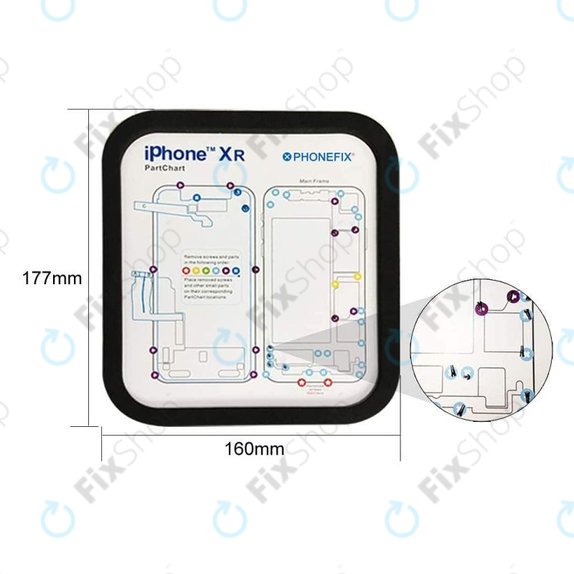 Magnetska podloga za vijke za iPhone 6 - 11 Pro Max