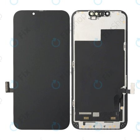 Zaslon Soft OLED za iPhone 13 - Dodirno staklo + Okvir, DIAGNOSTIC