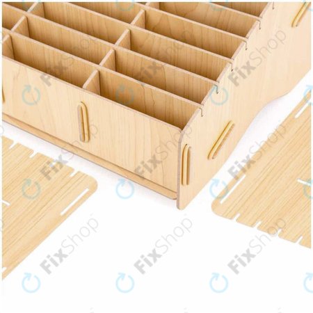 Univerzalno drveno postolje / organizator za telefone s 24 pretincima