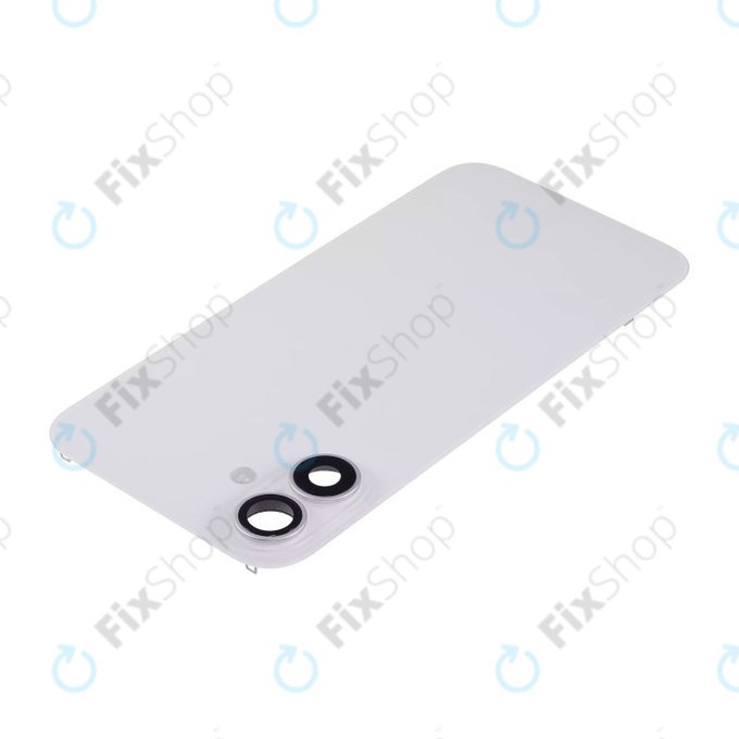 Apple iPhone 16 Plus - Stražnje staklo kućišta + staklo kamere + metalni okvir + Magsafe magnet (White)