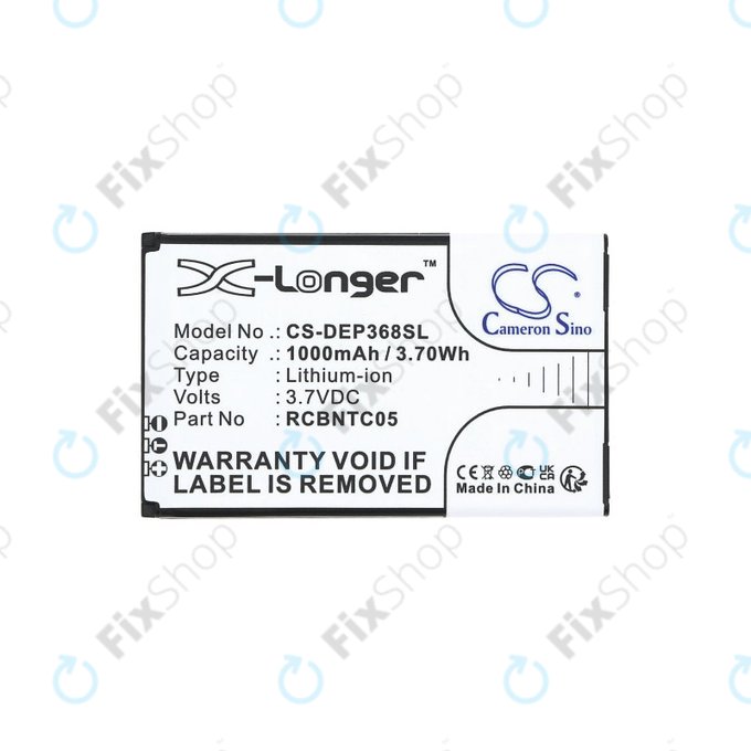 Baterija za Doro Primo 368, 1000mAh, Li-Ion, 3.7V, RCBNTC05, HQ