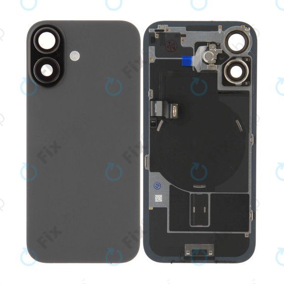 Staklo stražnjeg kućišta za iPhone 17, Black, Pulled A