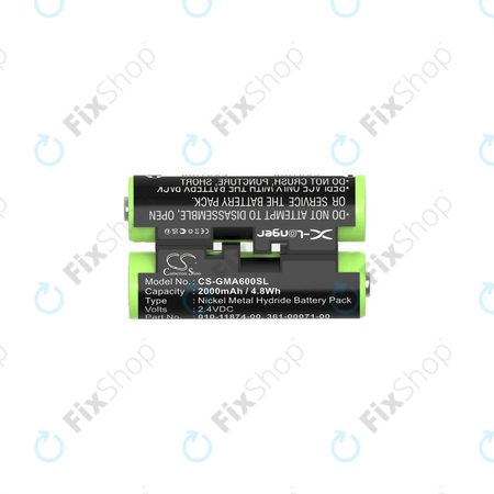 Baterija za Garmin Oregon 600, 650, Astro 320, 430 Striker 4, 2000mAh, Ni-MH, 2.4V, 010-11874-00, HQ