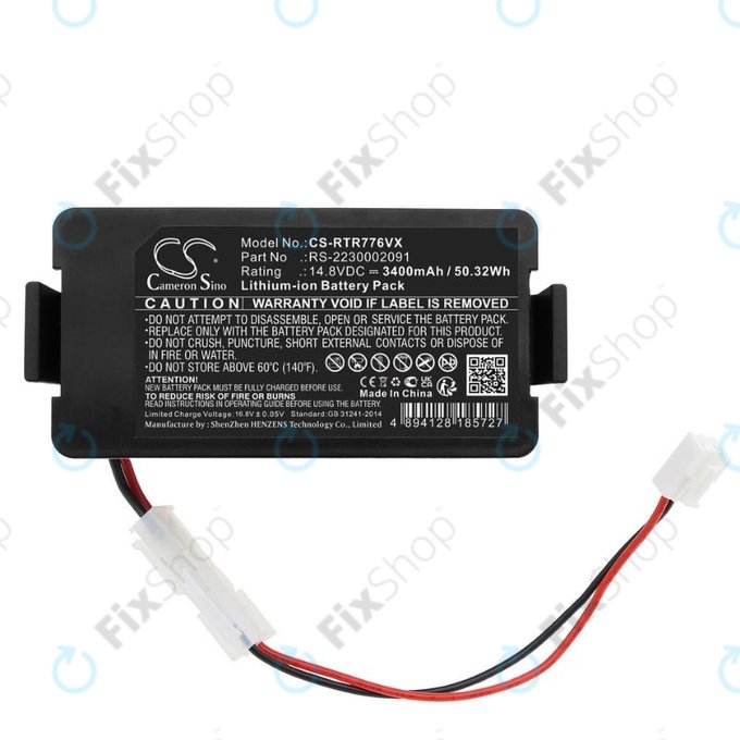 Rowenta RR7774, RR7755 - Baterija RS-2230002091 Li-Ion 14.8V 3400mAh HQ