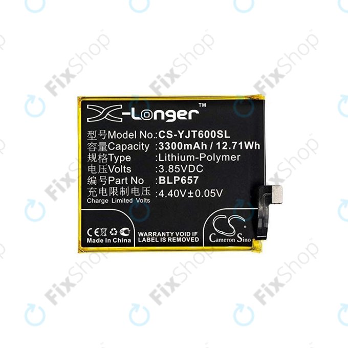 OnePlus 6 A6000 A6003 - Baterija BLP657 3300mAh HQ