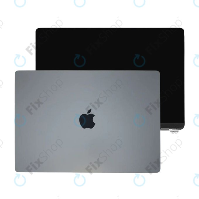 LCD zaslon za MacBook Air 13", A3113 (2024), s prednjim staklom i pokrovom, Space Gray, 661-40278, Genuine Apple