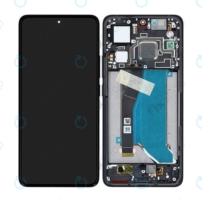 Xiaomi 14T Pro - LCD zaslon + zaslon osjetljiv na dodir + okvir (Titan Black) - 56001500N1200 Genuine Service Pack