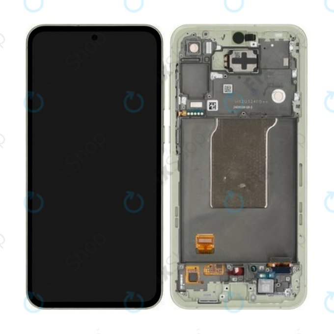 Samsung Galaxy A55 A556B - LCD zaslon + zaslon osjetljiv na dodir + okvir (Awesome Lemon) - GH82-34305D Genuine Service Pack