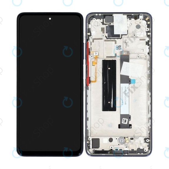Xiaomi Mi 10T Lite 5G - LCD zaslon + zaslon osjetljiv na dodir + okvir (Atlantic Blue) - 5600030J1700, 5600090J1700 Originalni servisni paket
