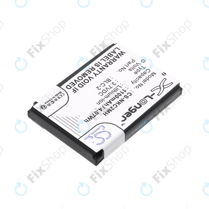 Baterija za Nokia 3310, 3330, 1220, 1260, 3560, 5510, 6650, 6800, BLC-2, Li-ion, 3.7V, 1100mAh, HQ