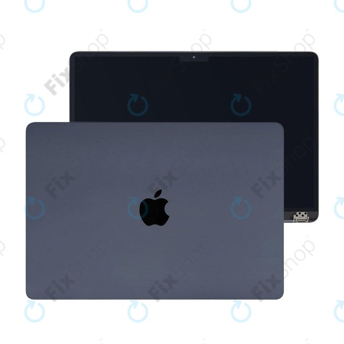 LCD zaslon za MacBook Air 15", A3114 (2024), s prednjim staklom i pokrovom, Midnight, 661-40262, Genuine Apple