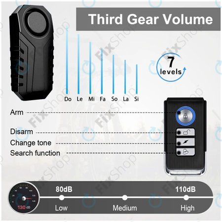 Bežični Alarm protiv Krađe s Daljinskim Upravljačem