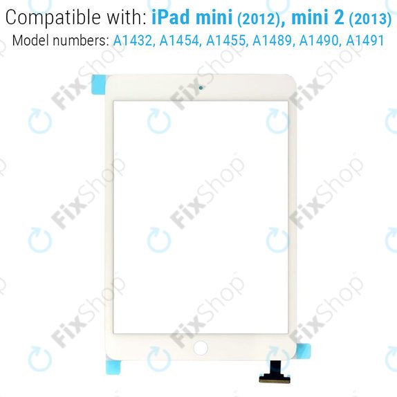 Dodirni ekran s IC konektorom za iPad Mini, Mini 2, White