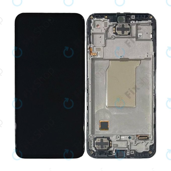 Samsung Galaxy M35 M356B - LCD zaslon + zaslon osjetljiv na dodir + okvir (Black) - GH82-35001A Genuine Service Pack
