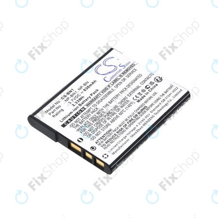 Baterija za Sony Cyber-Shot DSC-TX20, TX9, 630mAh, Li-Ion, 3.7V, NP-BN1, HQ