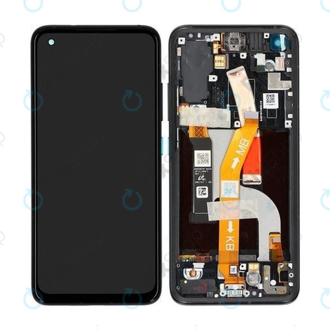 Asus ZenFone 8 ZS590KS - LCD zaslon + zaslon osjetljiv na dodir + okvir (obsidian crna) - 90AI0061-R20010 Originalni servisni paket