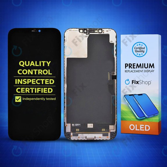 Zaslon Hard OLED za iPhone 12 Pro Max, Dodirni ekran s okvirom, FixPremium