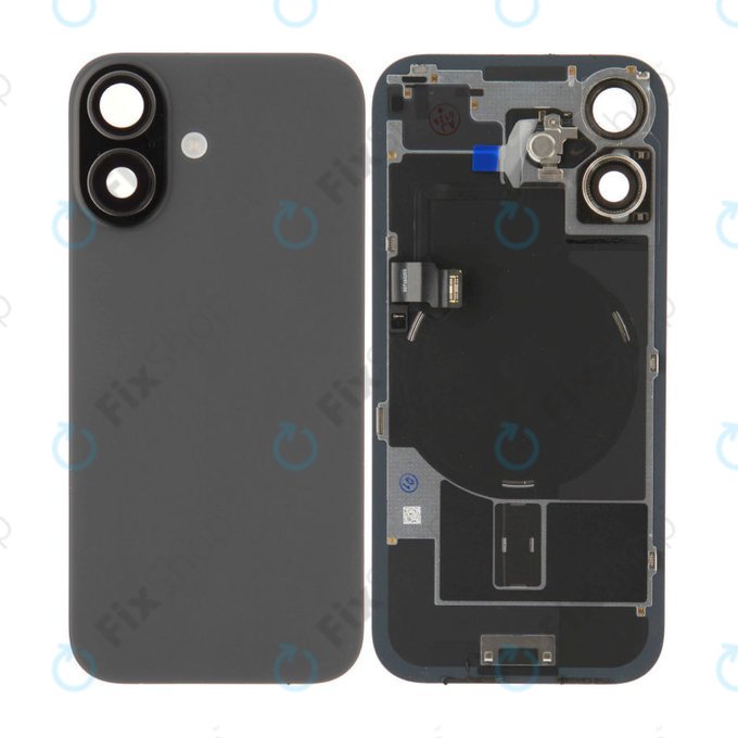 Staklo stražnjeg kućišta za iPhone 17, Black, Pulled A