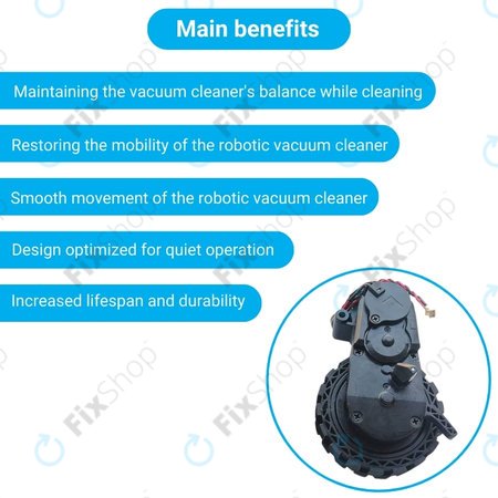 Ecovacs Deebot N-series, T-series, Ozmo-series - Kotač s motorom (lijevo)