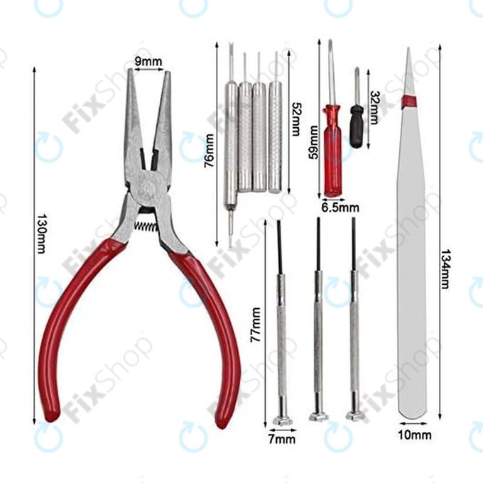 Set urarskih alata za popravak satova - 16 kom