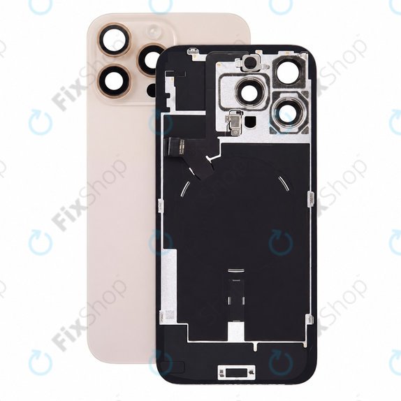 Staklo stražnjeg kućišta za iPhone 16 Pro Max, Desert Titanium, Pulled A
