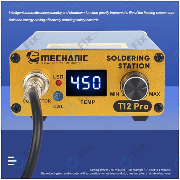 Mechanic T12 Pro - Digitalna stanica za lemljenje (Blue)