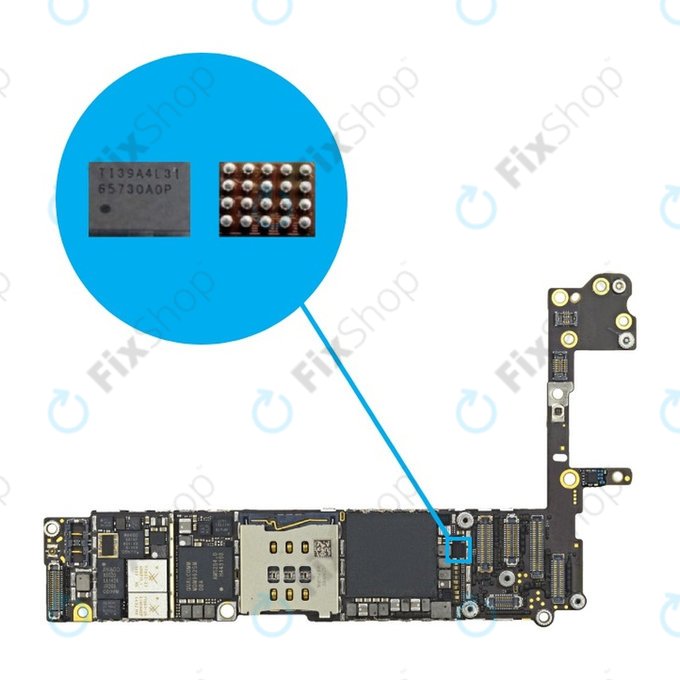 Apple iPhone 5S, 6, 6 Plus, 6S, 6S Plus, 7, 7 Plus, 8, 8 Plus - Zaslon IC 65730A0P
