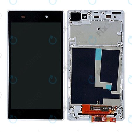 Sony Xperia Z1 L39h - LCD zaslon + zaslon osjetljiv na dodir + okvir (White) TFT