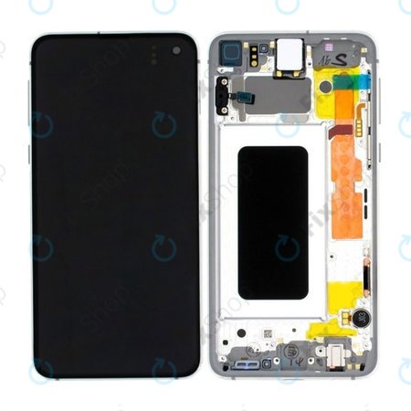Samsung Galaxy S10e G970F - LCD zaslon + zaslon osjetljiv na dodir + okvir (Prism White) - GH82-18852B, GH82-18836B Originalni servisni paket